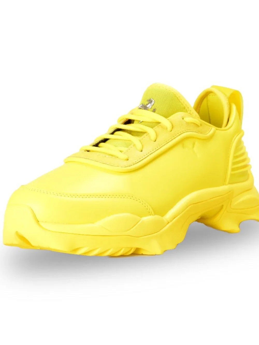 Puma X Scuderia Ferrari Nitefox Yellow Leather Sneakers Shoes US 12 UK 11 EU 46